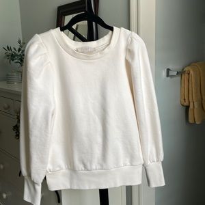 Puffy sleeve sweatshirt